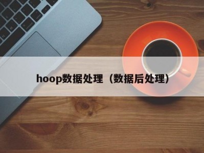 hoop数据处理（数据后处理）